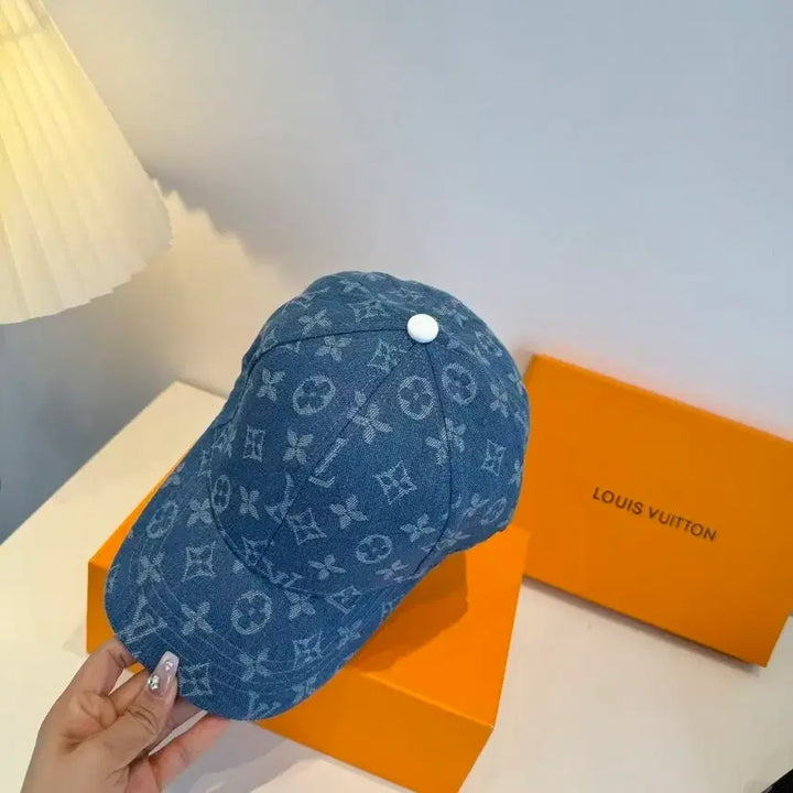 [BUNJANG] Louis Vuitton Monogram Denim Baseball Cap / 루이비통 모노그램 데님 볼캡