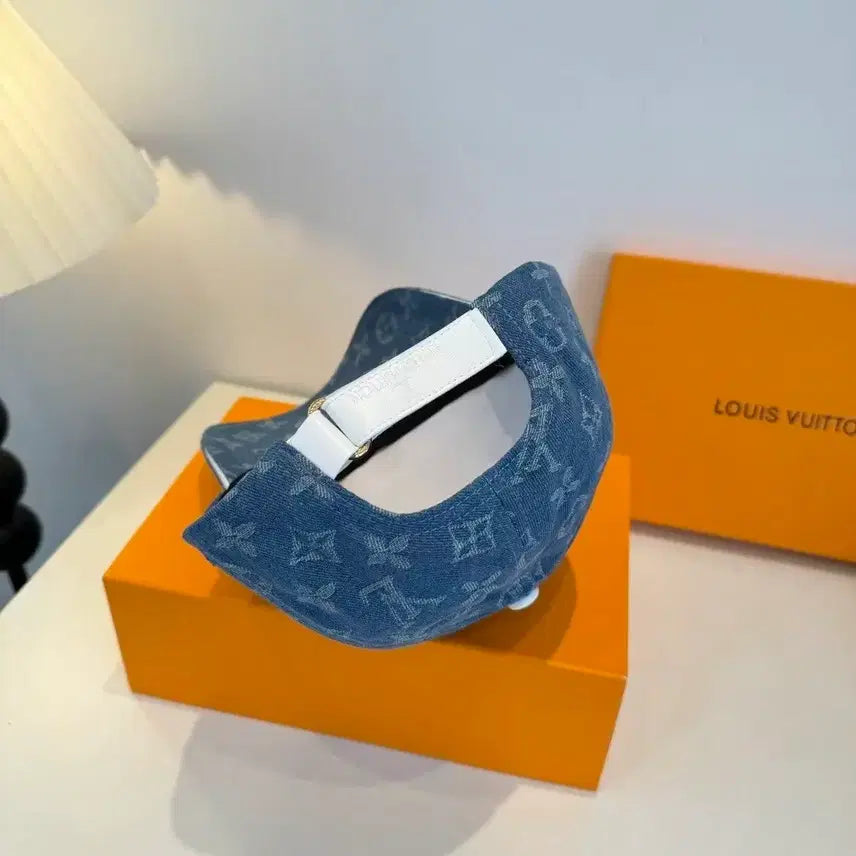 [BUNJANG] Louis Vuitton Monogram Denim Baseball Cap / 루이비통 모노그램 데님 볼캡