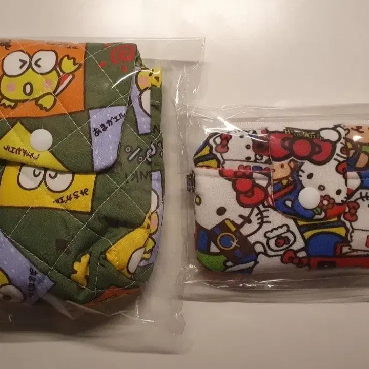 [BUNJANG] Sanrio Keroppi &amp; Kitty Handmade Camera Pouch &amp; Card Wallet / 산리오 원단커미션 케로피 카메라파우치, 키티 카드지갑