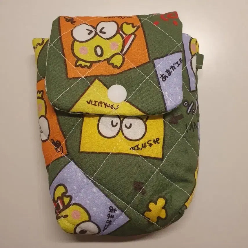 [BUNJANG] Sanrio Keroppi &amp; Kitty Handmade Camera Pouch &amp; Card Wallet / 산리오 원단커미션 케로피 카메라파우치, 키티 카드지갑