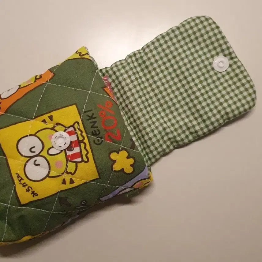 [BUNJANG] Sanrio Keroppi &amp; Kitty Handmade Camera Pouch &amp; Card Wallet / 산리오 원단커미션 케로피 카메라파우치, 키티 카드지갑