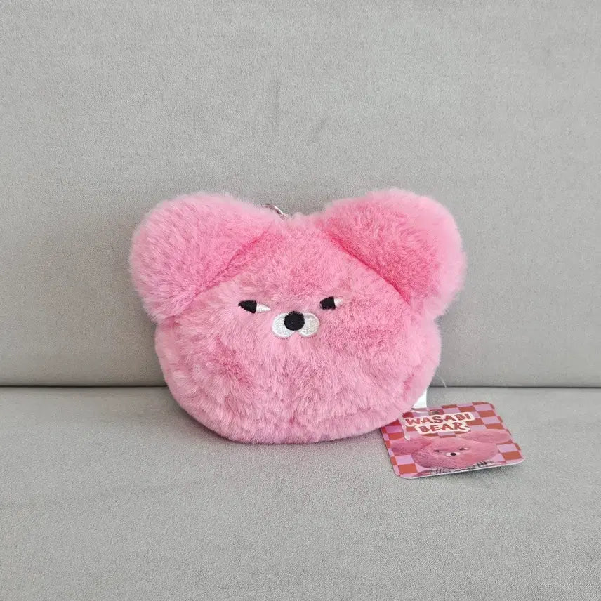 [BUNJANG] Wasabi Bear Pink Wasabi Bear Pouch Coin Pouch Keychain / 와사비베어 파우치 핑사비베어 인형 동전지갑 키링