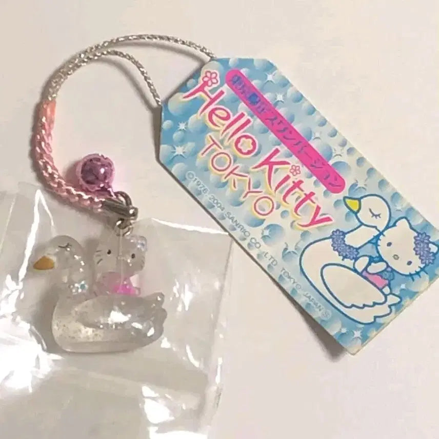 [BUNJANG] Hello Kitty Classic Swan Lake Transparent Retro Strap Bag / 헬로키티 고전 스트랩 백조 호수 투명 레트로