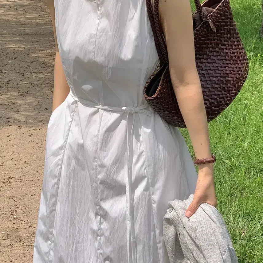 [BUNJANG] [슬로우리스트] [키작녀][MADE]라일락 스퀘어넥 나일론 나시 원피스 / [슬로우리스트] [키작녀][MADE]라일락 스퀘어넥 나일론 나시 원피스