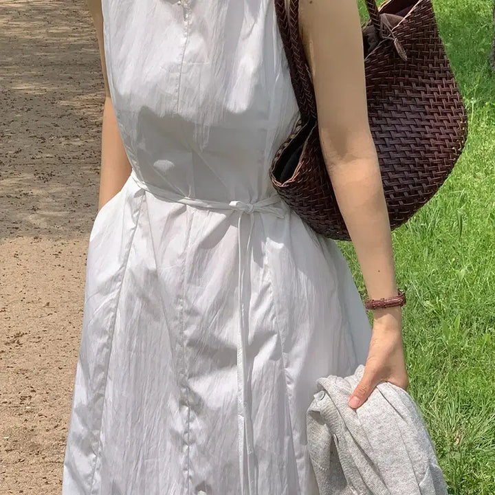 [BUNJANG] [슬로우리스트] [키작녀][MADE]라일락 스퀘어넥 나일론 나시 원피스 / [슬로우리스트] [키작녀][MADE]라일락 스퀘어넥 나일론 나시 원피스