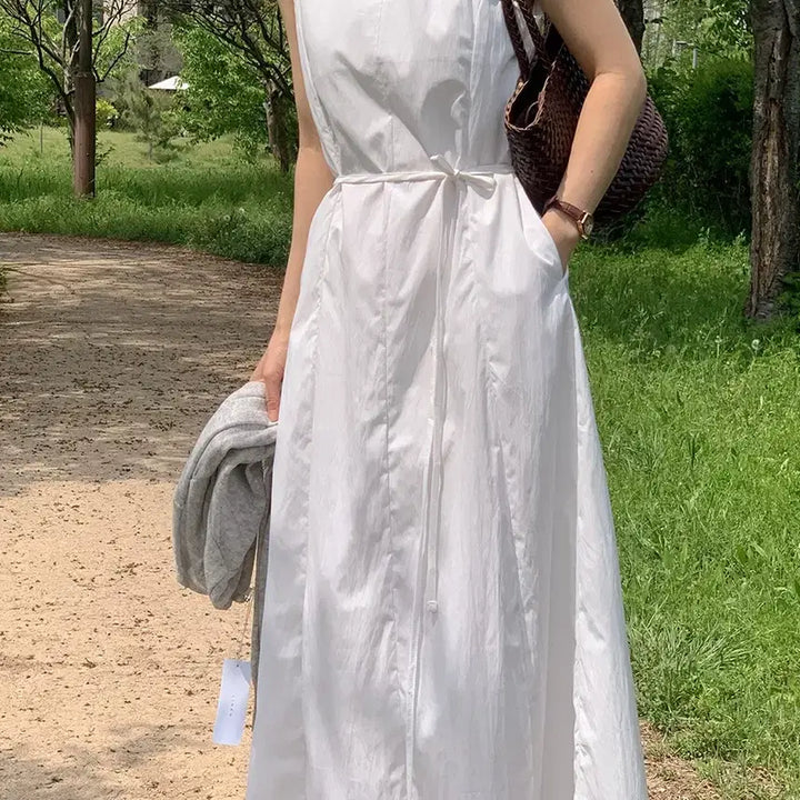 [BUNJANG] [슬로우리스트] [키작녀][MADE]라일락 스퀘어넥 나일론 나시 원피스 / [슬로우리스트] [키작녀][MADE]라일락 스퀘어넥 나일론 나시 원피스
