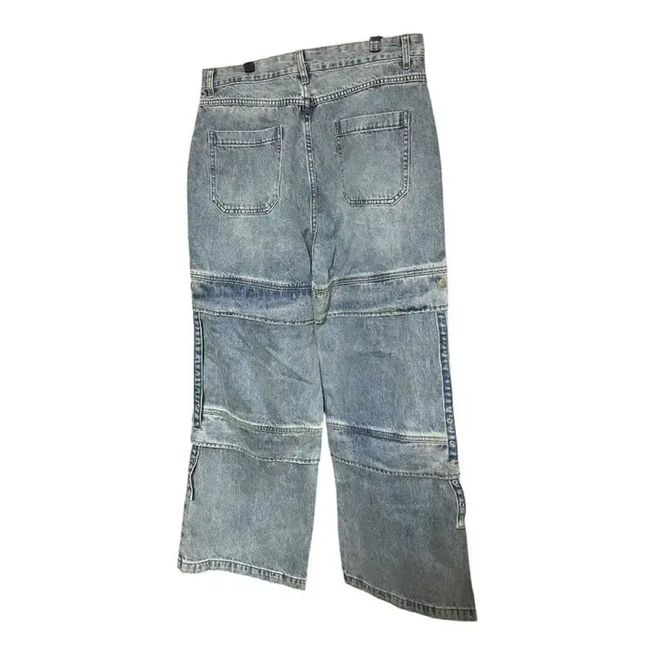 [BUNJANG] InTempoMood Strap Denim Pants Blue XL / 인템포무드 스트랩 데님 팬츠 블루