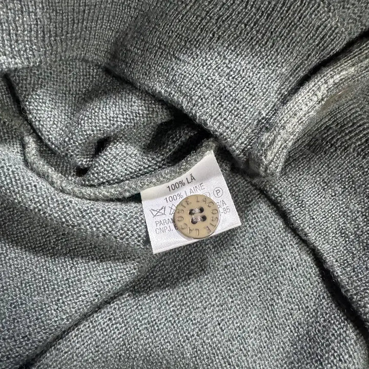 [BUNJANG] Lacoste Olive Green Cardigan / 라코스테 올리브 가디건