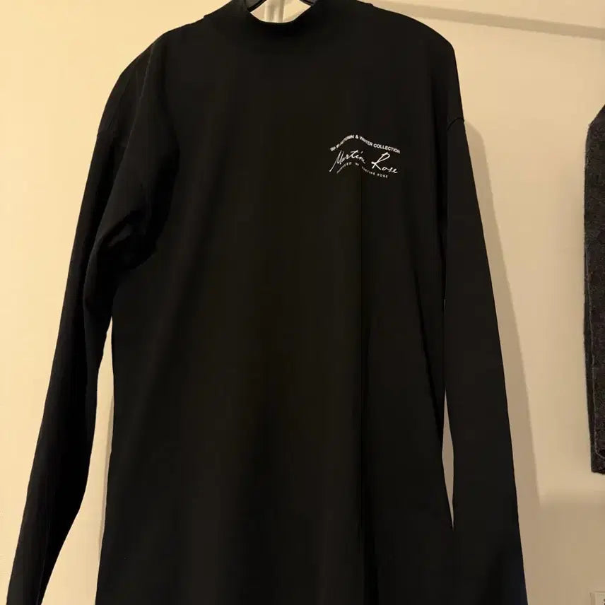 [BUNJANG] Martin Rose Long Sleeve Black T-shirt / 마틴로즈 롱슬리브 블랙