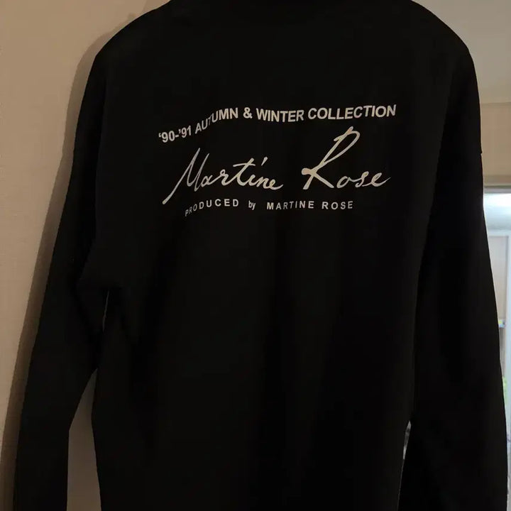 [BUNJANG] Martin Rose Long Sleeve Black T-shirt / 마틴로즈 롱슬리브 블랙