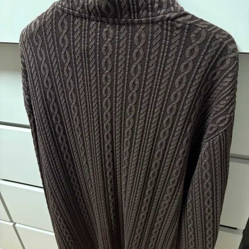 [BUNJANG] Our Legacy Shrunken Cable Jacquard Full Zip / 아워레가시 슈렁큰 케이블 자카드 풀집