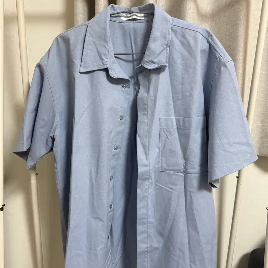 [BUNJANG] Drawfit Sky Blue Short Sleeve Shirt / 드로우핏 하늘색 반팔셔츠