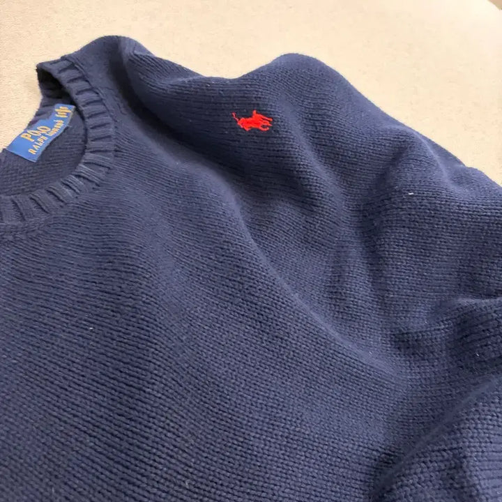 [BUNJANG] Polo Ralph Lauren Navy Knit Sweater L / 폴로 랄프로렌 네이비 니트 L