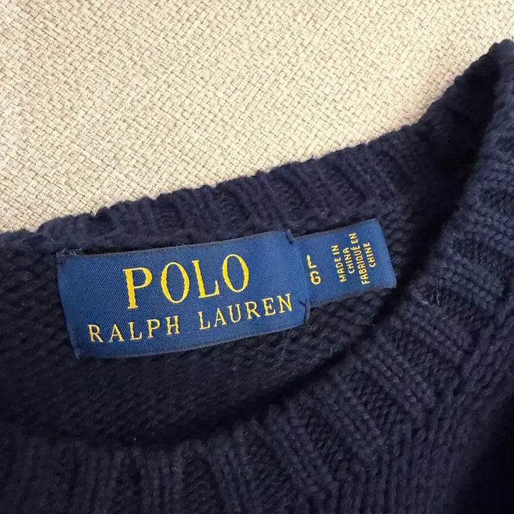 [BUNJANG] Polo Ralph Lauren Navy Knit Sweater L / 폴로 랄프로렌 네이비 니트 L