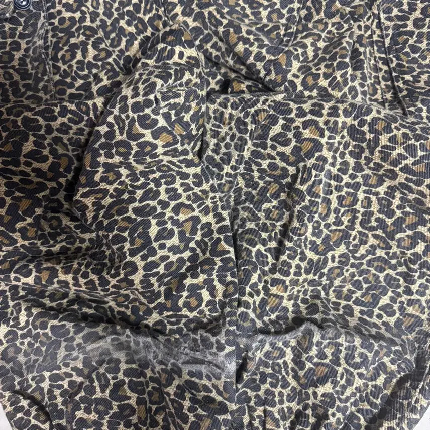[BUNJANG] SKELLYWEG Wide M65 Cargo Pants Leopard / 스켈리웩 와이드 M65 카고 팬츠 레오파드
