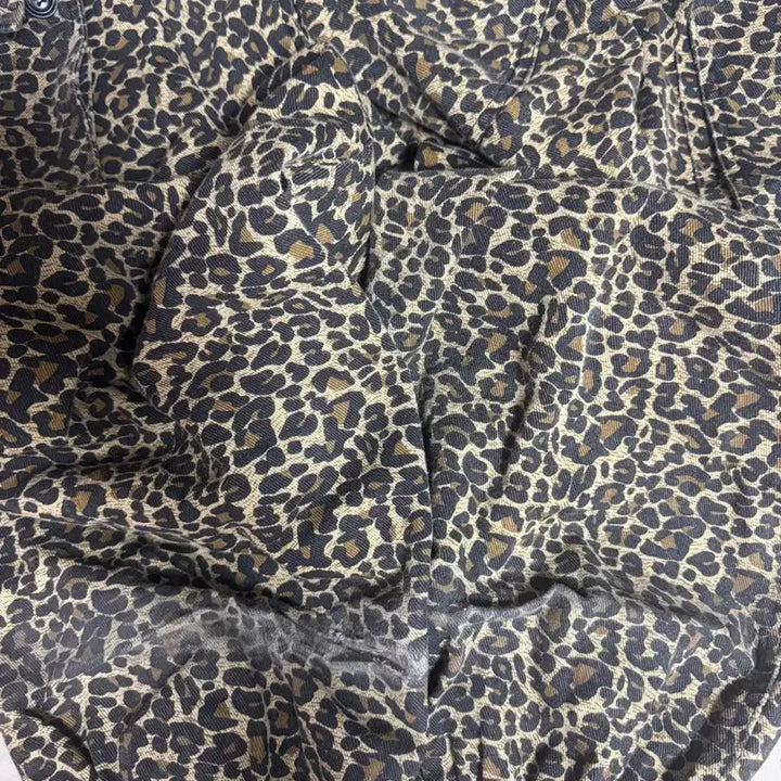 [BUNJANG] SKELLYWEG Wide M65 Cargo Pants Leopard / 스켈리웩 와이드 M65 카고 팬츠 레오파드