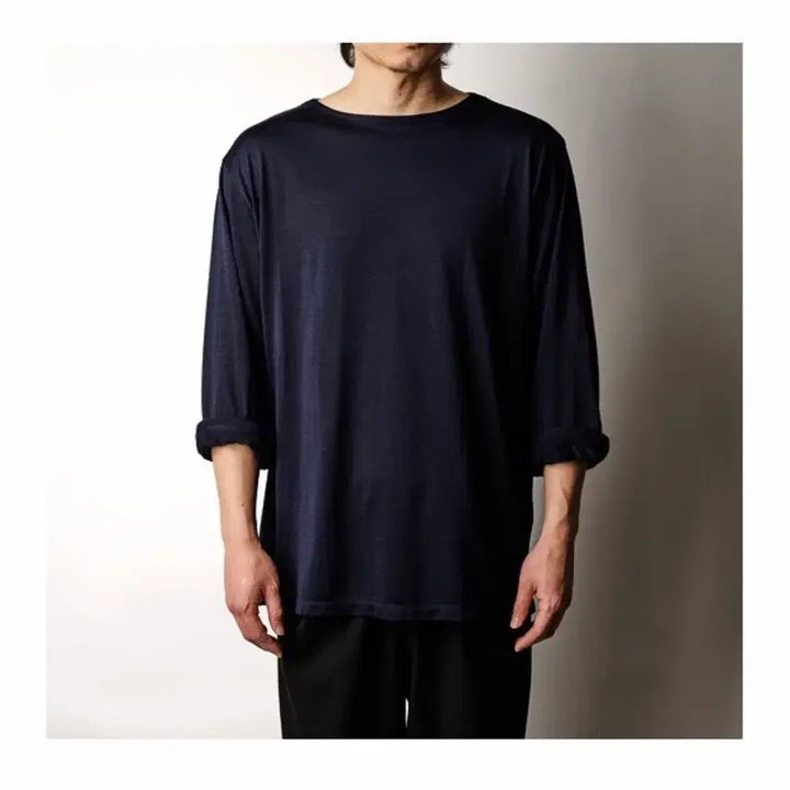 [BUNJANG] Marty &amp; Sons Silk 100% Long Sleeve Charcoal / 마티앤선즈 실크100% 롱슬리브 차콜 2