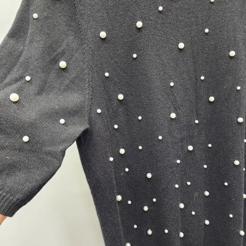 [BUNJANG] Jessi New York Pearl Round Wool Knit Sweater / 제시뉴욕 진주라운드 울니트66