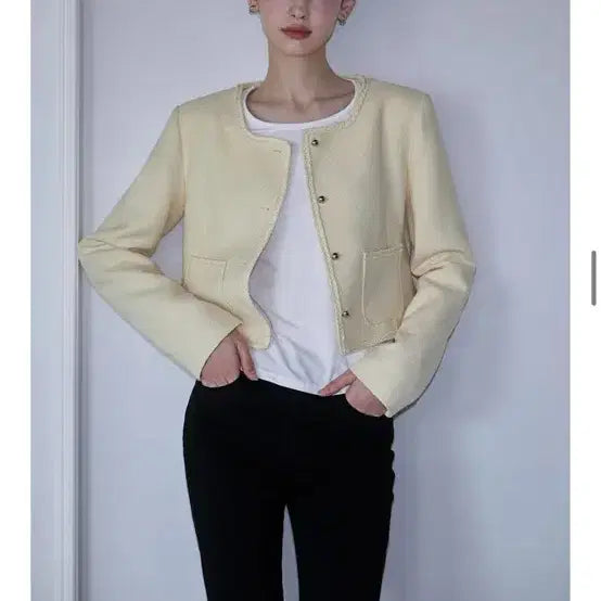[BUNJANG] Rosee Franz Tweed Jacket / 로제프란츠 트위드자켓