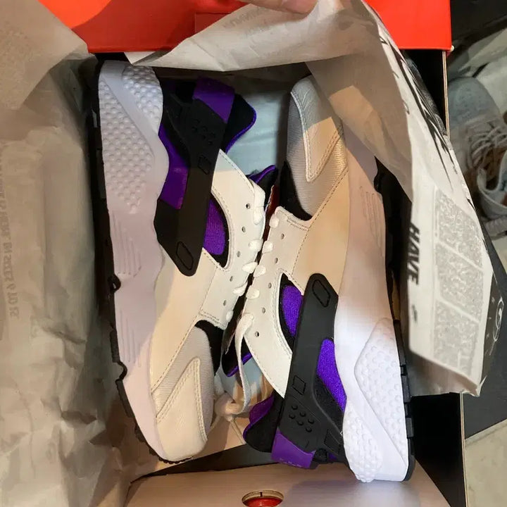 [BUNJANG] Nike Air Huarache 91 Purple Punch Sneakers / 나이키 에어 허라치 91 퍼플 펀치