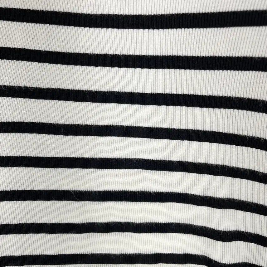 [BUNJANG] System Homme Minimal Stripe Short-Sleeve Knit / 시스템옴므  스트라이프반팔니트
