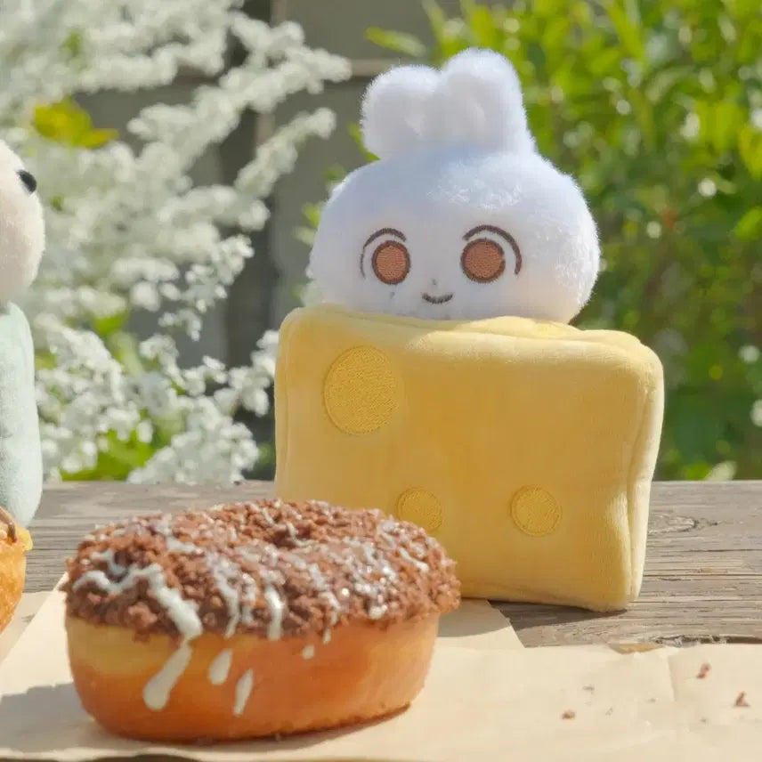 [SOLD OUT] 치즈 케이크 인형옷 무속성 솜인형 10cm 소품 솜깅 소프티오알 tor