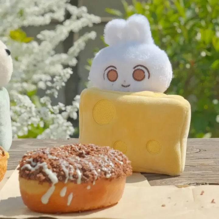 [SOLD OUT] 치즈 케이크 인형옷 무속성 솜인형 10cm 소품 솜깅 소프티오알 tor