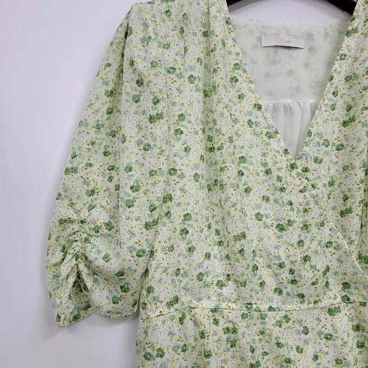 [BUNJANG] JJ JIGOTT Floral Long Dress Green Pattern / JJ지고트 플라워 롱 원피스 그린 패턴/85/앨리스/1070