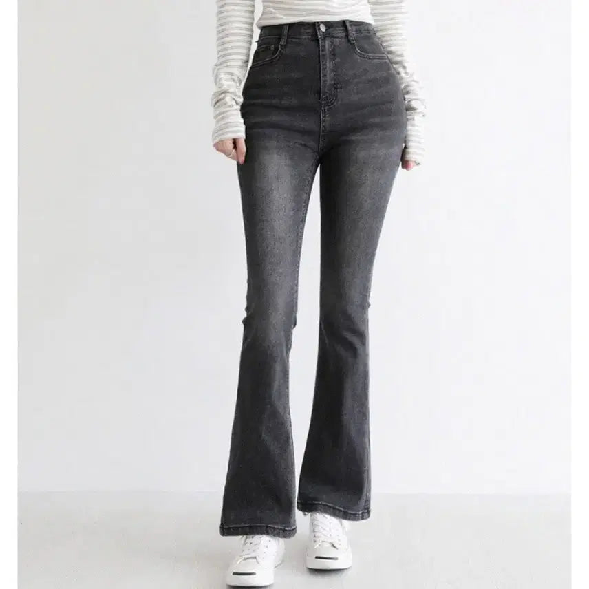 [BUNJANG] Bootcut Gray Jeans / 부츠컷 그레이