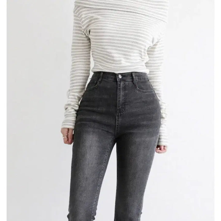 [BUNJANG] Bootcut Gray Jeans / 부츠컷 그레이