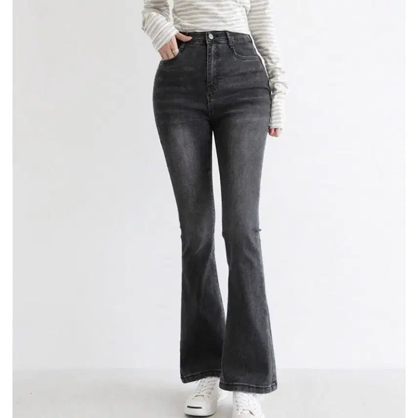 [BUNJANG] Bootcut Gray Jeans / 부츠컷 그레이