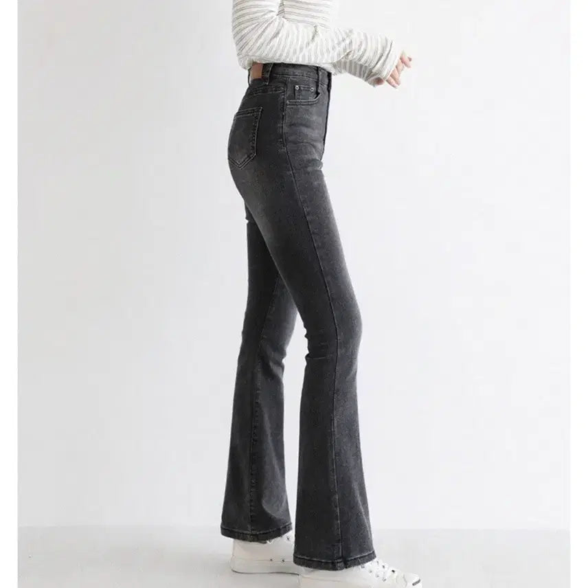 [BUNJANG] Bootcut Gray Jeans / 부츠컷 그레이