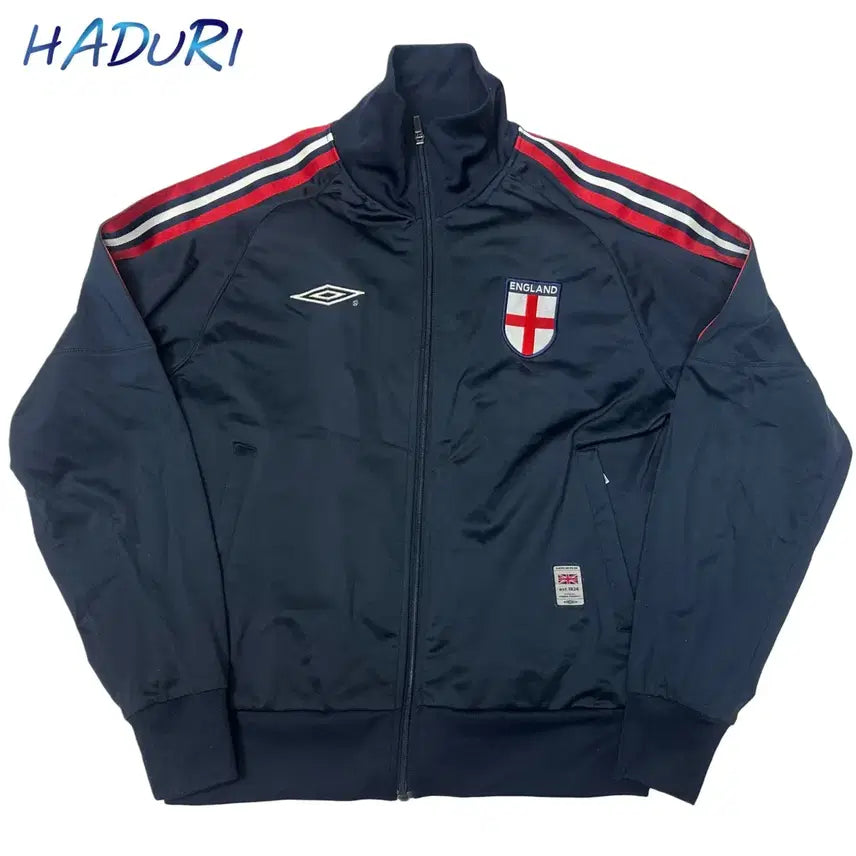 [BUNJANG] Umbro 00s England Navy Track Top Jersey 100 / 엄브로 00s 잉글랜드 네이비트랙탑져지 100