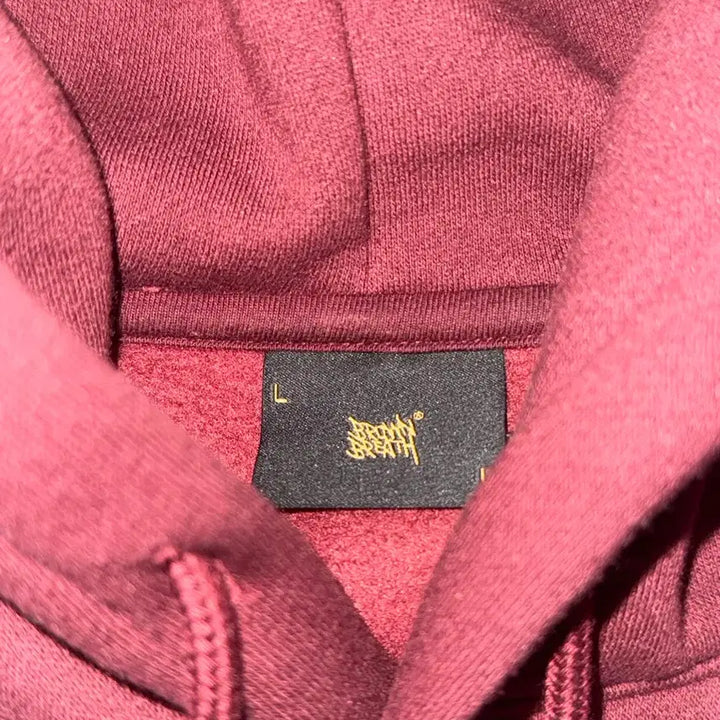 [BUNJANG] Brownbreath Burgundy Hoodie L / 브라운브레스 버건디 후드티 L사이즈