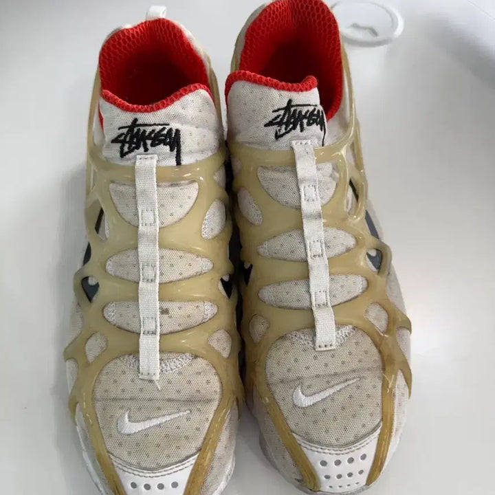[BUNJANG] Nike Stussy Spiridon Cage 2 White US 9.5 / 나이키 스투시 스피리돈 케이지 2 화이트 275mm