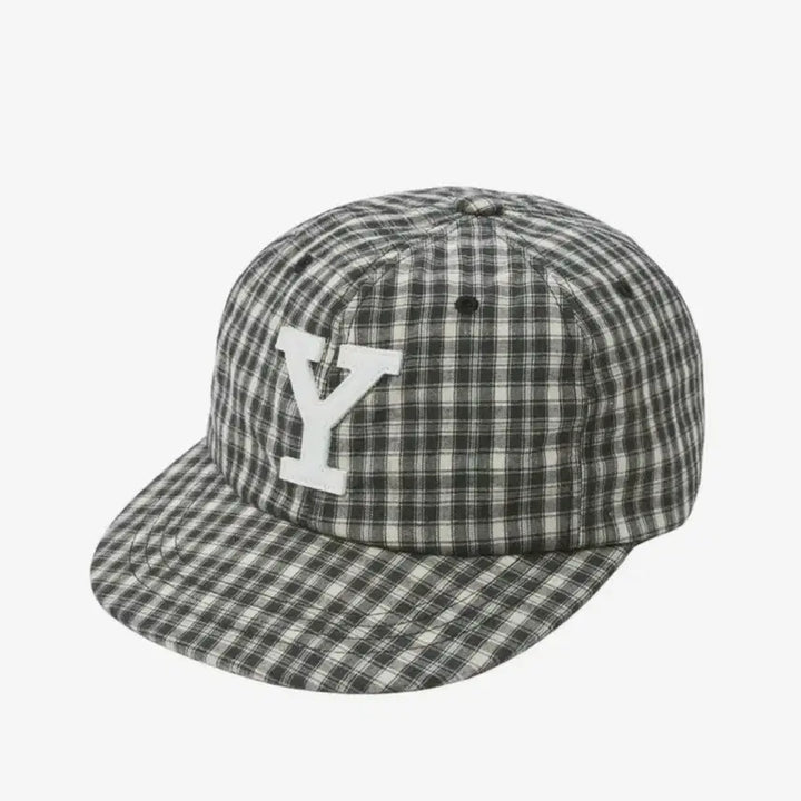 [BUNJANG] Yale Y Logo Check Ball Cap - Black / 예일 Y 로고 체크 볼캡_블랙