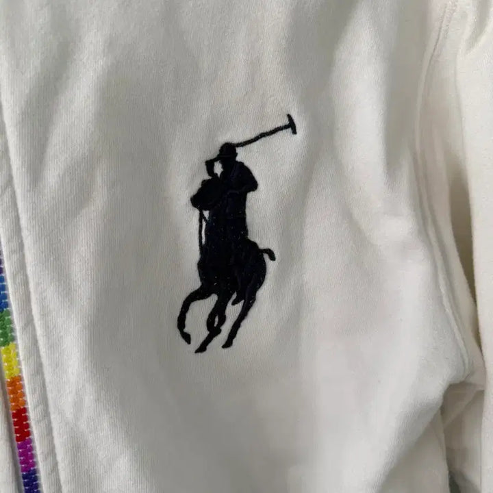 [BUNJANG] Polo Ralph Lauren White Hoodie Zip-Up XL / 폴로 랄프로렌 화이트 후드집업 xl