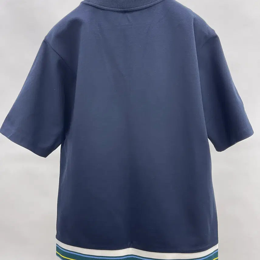 [BUNJANG] System Homme Rib-Trimmed Short-Sleeve T-Shirt / 시스템옴므 하단 포인트 반팔 티셔츠