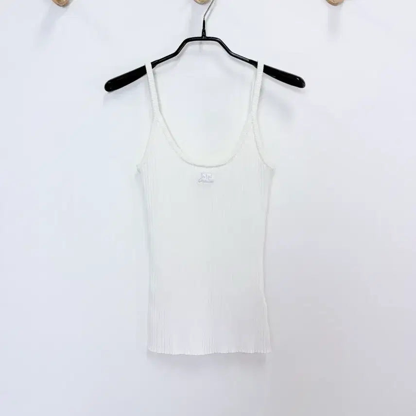 [BUNJANG] Courreges Re-Edition Knit Tank Top - White / 꾸레쥬 리에디선 니트 탱크탑 - 화이트