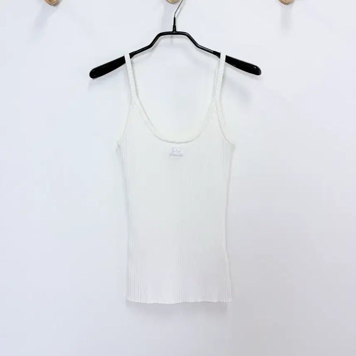 [BUNJANG] Courreges Re-Edition Knit Tank Top - White / 꾸레쥬 리에디선 니트 탱크탑 - 화이트