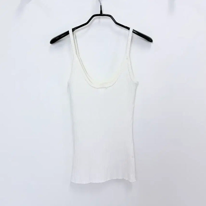 [BUNJANG] Courreges Re-Edition Knit Tank Top - White / 꾸레쥬 리에디선 니트 탱크탑 - 화이트