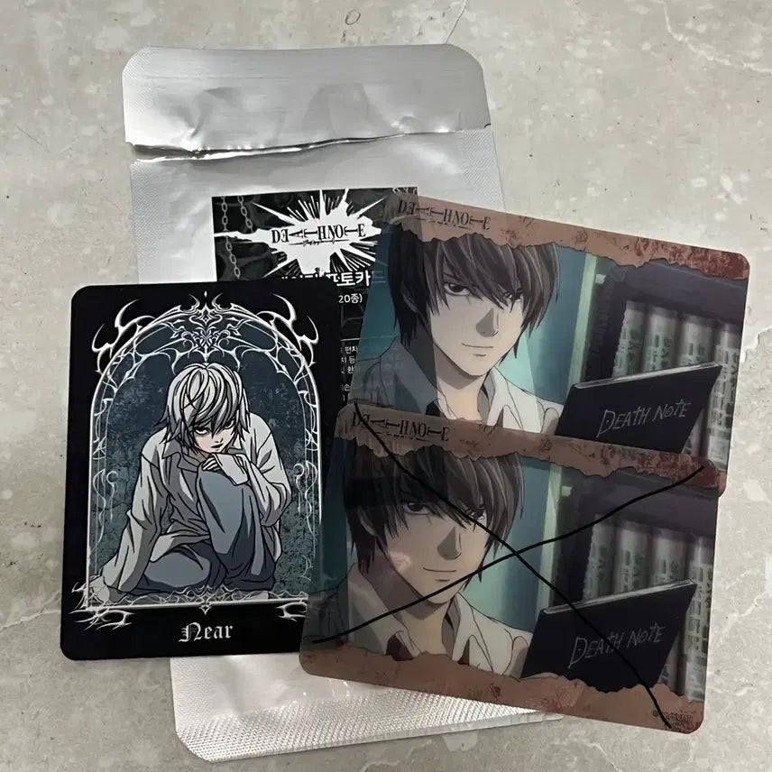 [BUNJANG] Death Note Cafe Trading Photocard Nia x Light / 데스노트 투니크 카페 트레이딩 포토카드 니아 라이토