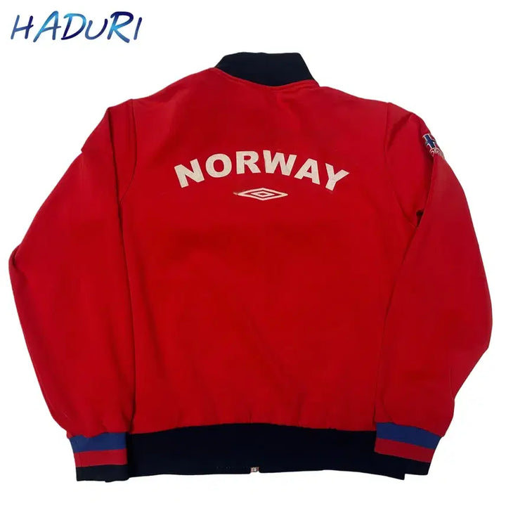 [BUNJANG] Umbro 00s Norway Red Track Top Jersey / 엄브로 00s 노르웨이 레드트랙탑져지 100