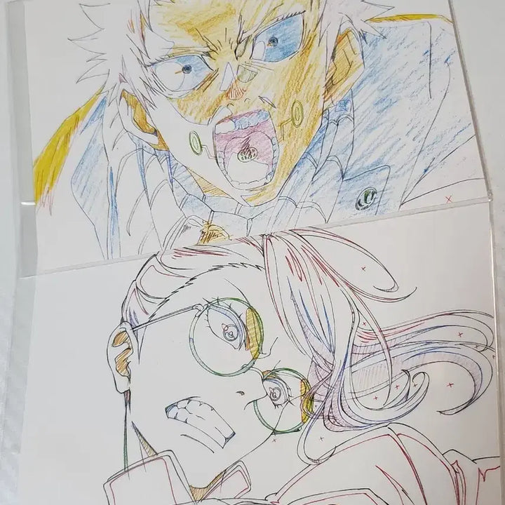 [BUNJANG] Jujutsu Kaisen Inumaki &amp; Maki Original Illustration Postcard Set / 주술회전 전시회 특전 원화 엽서 이누마키, 마키 일괄판매