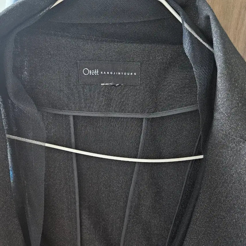 [BUNJANG] Obzee 7/10 Sleeve Black Pearl Wool Blend Suit Set (Size 55) / [55사이즈/모 혼방] 오브제 칠부 블랙 펄 슈트 세트