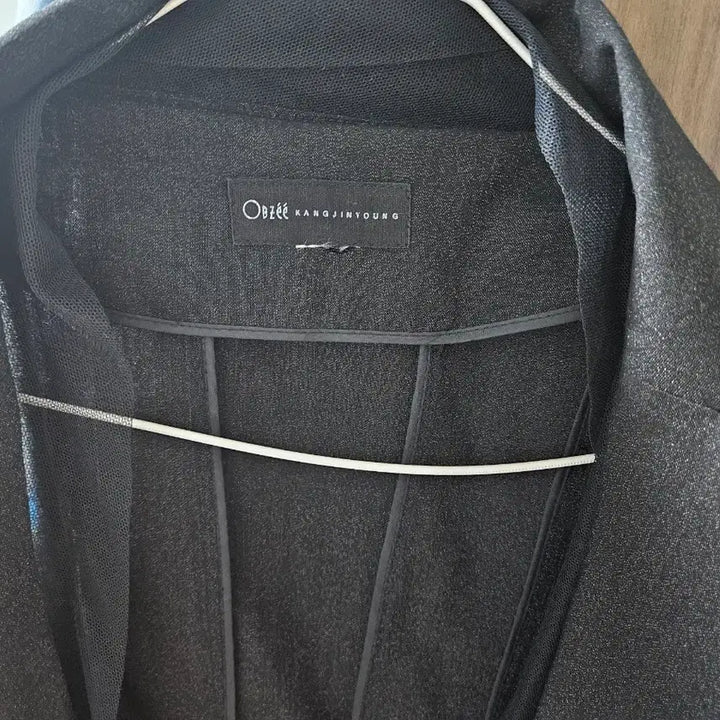 [BUNJANG] Obzee 7/10 Sleeve Black Pearl Wool Blend Suit Set (Size 55) / [55사이즈/모 혼방] 오브제 칠부 블랙 펄 슈트 세트