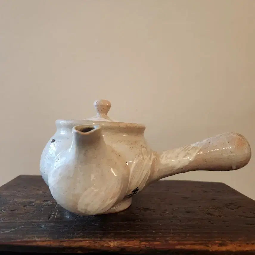[BUNJANG] Toin Baek Young-gyu Celadon Celadon Teapot with Red Flower Glaze / 토인 백영규작  분청 홍화 다관