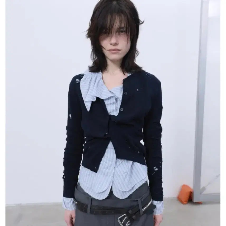 [BUNJANG] LCDC TM Distressed Cardigan / 엘씨디씨 티엠 LCDC DISTRESSED 가디건 새상품