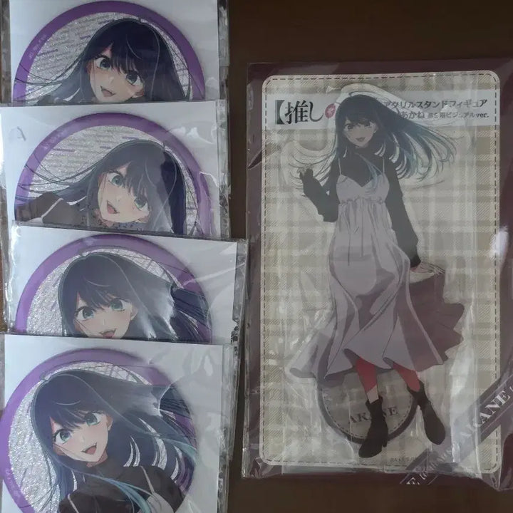 [BUNJANG] Oshi no Ko Akane Acrylic and Can Badge Set / 최애의아이 아카네 캔뱃지 아크릴 세트