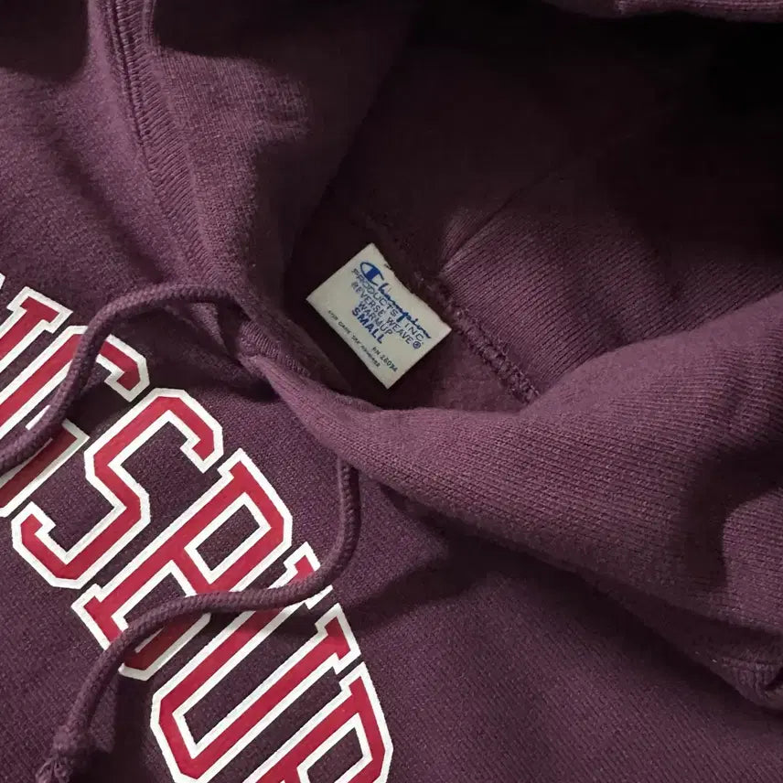 [BUNJANG] Champion Reverse Weave Dark Purple Hoodie / 챔피온 리버스위브 블루택 후드 다크퍼플
